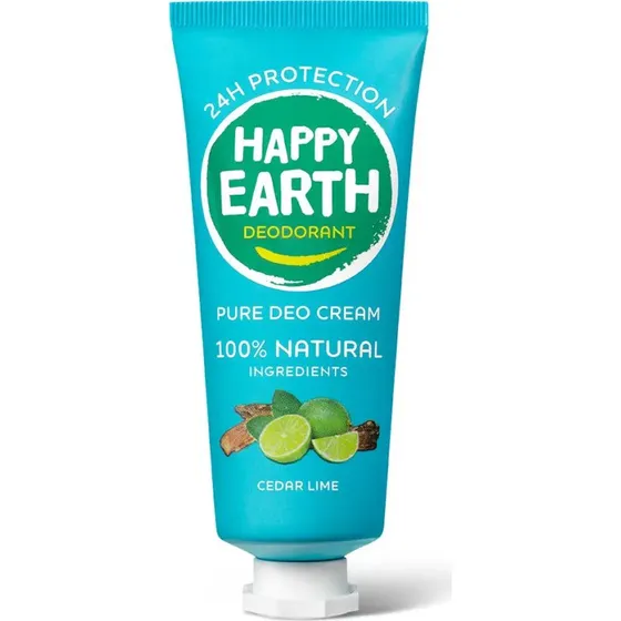 Happy Earth 100% Natuurlijke Deo Crème Cedar Lime 40 ml