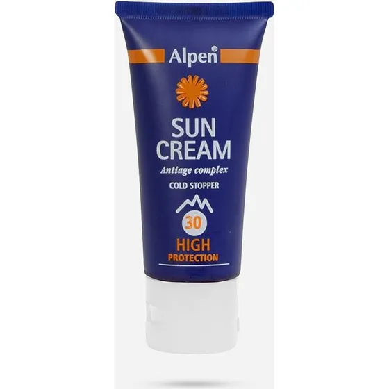 Alpen Sun Cream F30 High Zonnebrand Blauw 30 ml