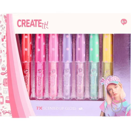 Create It! Geurende Lipgloss Set van 7, met Glitter