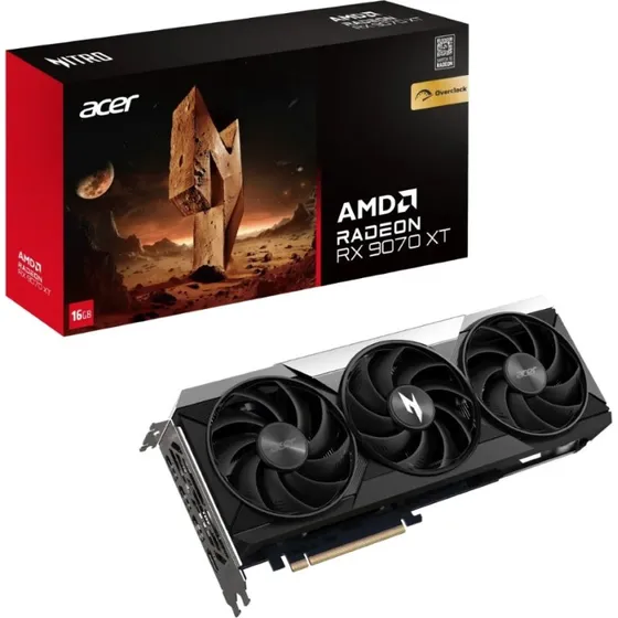Acer Nitro Radeon RX 9070 XT OC 16GB Videokaart
