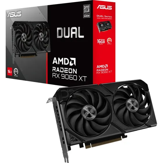 ASUS Dual Radeon RX 9060 XT 16GB GDDR6 Videokaart