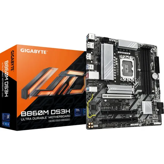 GIGABYTE B860M DS3H Moederbord - Intel LGA 1851, DDR5, micro ATX