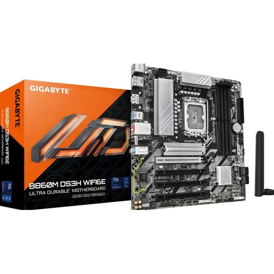 GIGABYTE B860M DS3H WIFI6E - Intel B860 LGA 1851 Micro ATX