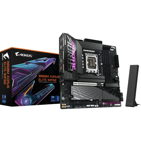 GIGABYTE B860M AORUS ELITE WIFI6E Intel B860 LGA 1851 Micro ATX