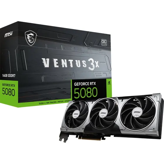 MSI GeForce RTX 5080 16G VENTUS 3X OC Videokaart