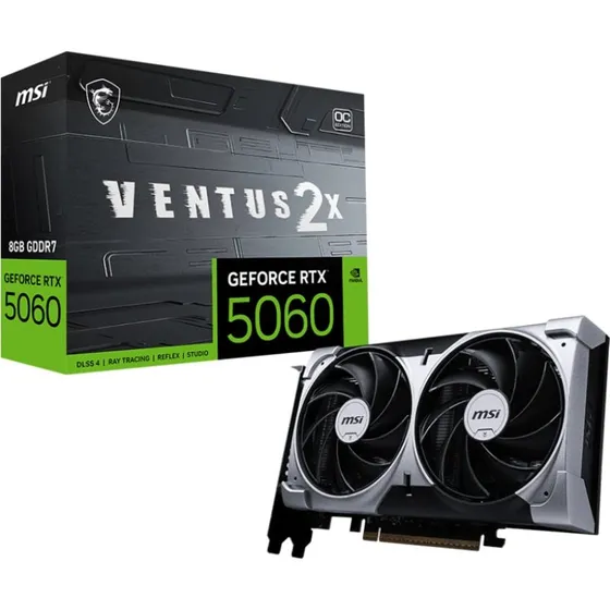 MSI GeForce RTX 5060 8G VENTUS 2X OC GDDR7 Videokaart