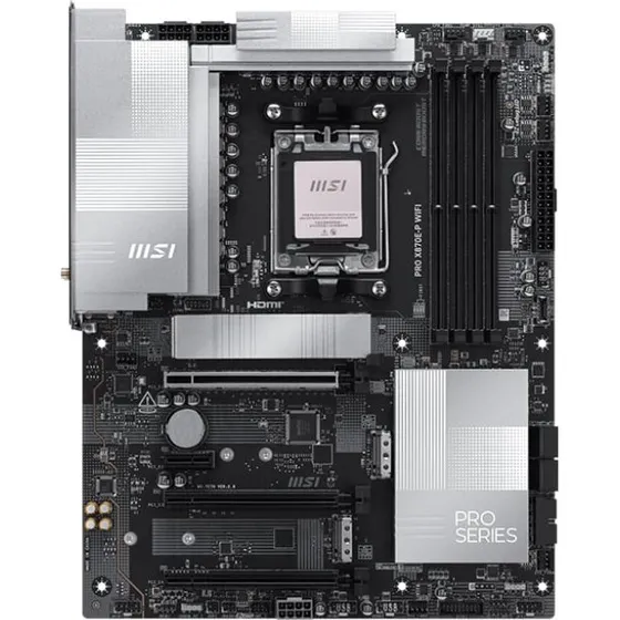 MSI PRO X870E-P WIFI Moederbord AMD X870E Socket AM5 ATX