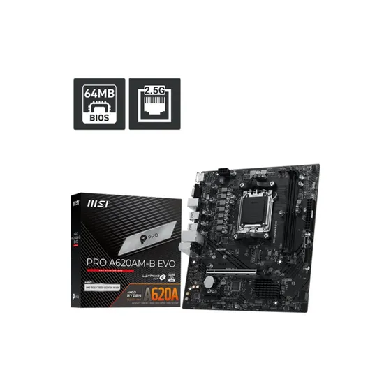 MSI PRO A620AM-B EVO AM5 ATX Moederbord