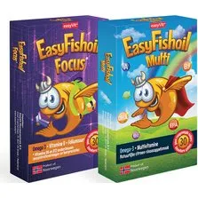 EasyFishoil Focus & Multi Omega-3 + Multivitamine Kinderen