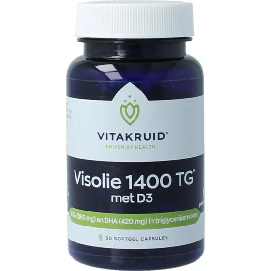 Vitakruid Visolie 1400 TG® Triglyceriden met D3 30SG