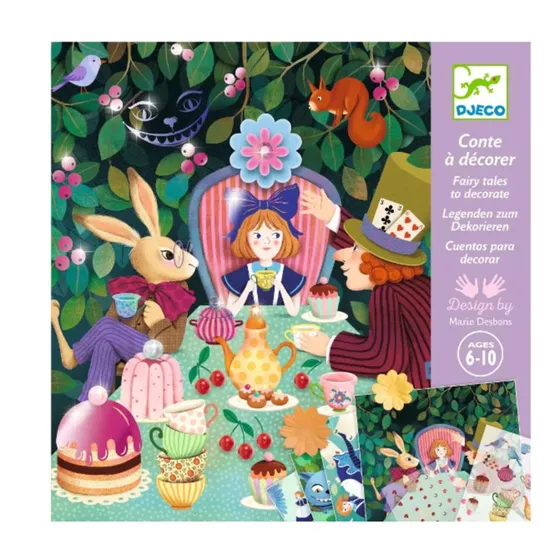 Djeco Creatieve set 'In Wonderland'  4 activiteiten (20 x 20 cm)