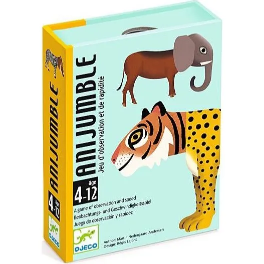 Djeco Anijumble Kaartspel - Familiekaartspel voor reactievermogen