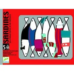Djeco Sardines Kaartspel  Geheugenspel voor 2-4 spelers