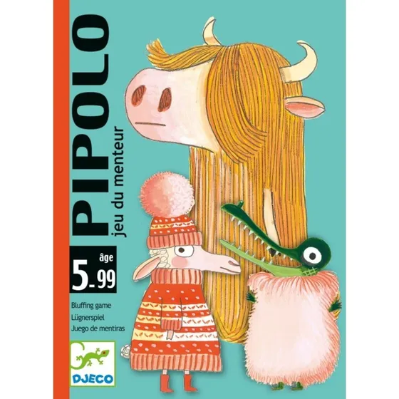 Djeco Pipolo Kaartspel – Bluffen met dieren voor 4+