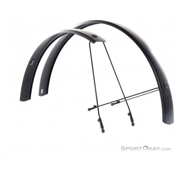 SKS Edge Trekking 28" 56 mm aluminium spatbordset - zwart