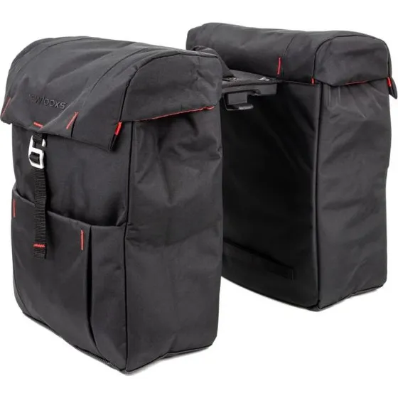 New Looxs Vigo Atran Dubbele Fietstas Zwart 37L