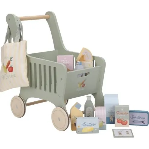 Little Dutch Houten Winkelwagen Groen LD2509