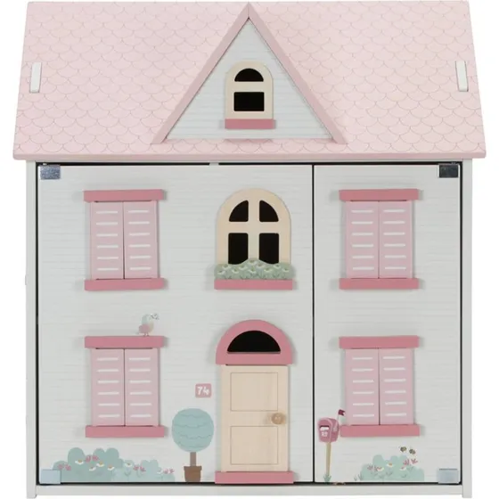Little Dutch Houten Poppenhuis met Openbaar Dak & Tuin