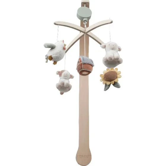 Little Dutch Muziekmobiel Little Farm - Houten Speelgoed voor Baby