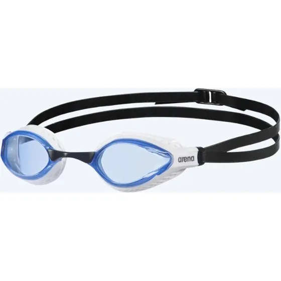 Arena Airspeed Zwembril - Wit/Blauw - Blauwe Lenzen
