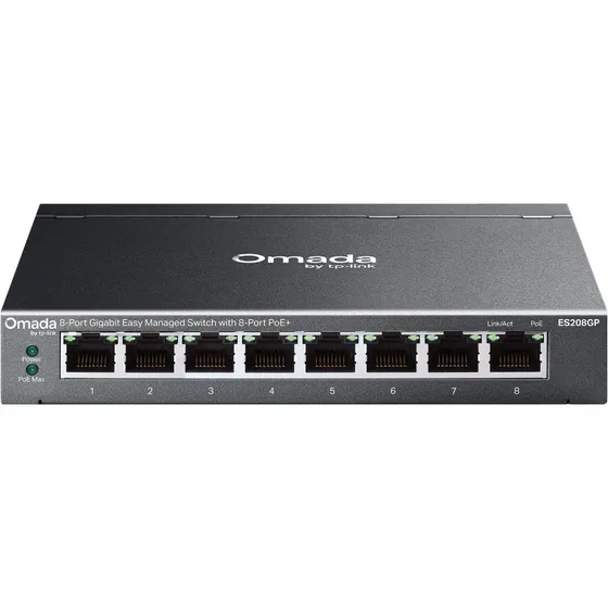TP-Link Omada ES208GP Managed L2 Gigabit PoE Switch