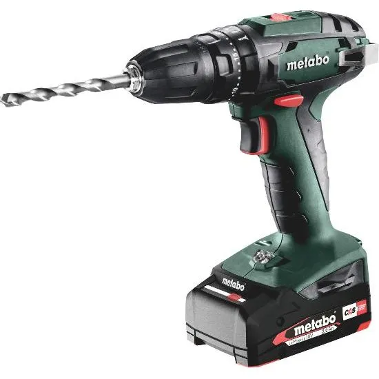 Metabo SB 18 18V Accu Klopboormachine Set met 2x 2,0Ah Accu