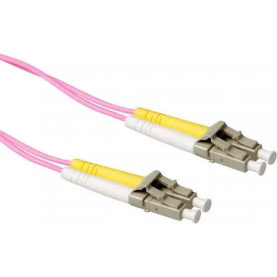 ACT OM4 Glasvezel Patchkabel 5m Duplex LC-LC Violet