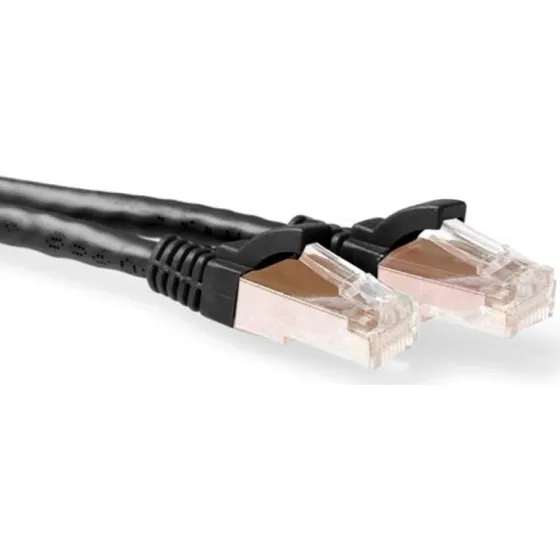 ACT Zwarte SFTP CAT6A Patchkabel 5m Snagless - FB6905