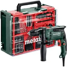 Metabo SBE 650 Set Klopboormachine met 78-delige mobiele werkplaats