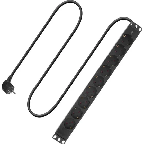 ACT PD3004 PDU 19 inch 8-voudig Type F C14 3m H05VV-F