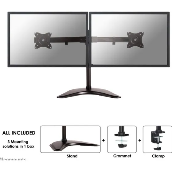 Neomounts by Newstar Monitorarm NM-D335DBLACK - 2x 10-27 inch