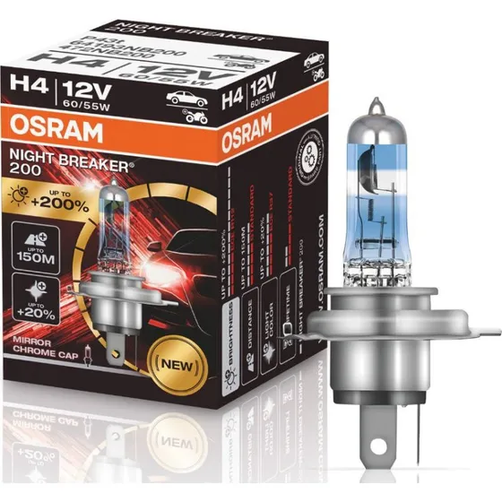 Osram Night Breaker 200 Laser H4 12V/60-55W