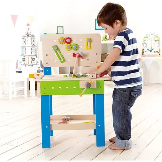 Hape Houten Werkbank 40-delig, 55 x 28 x 80,5 cm