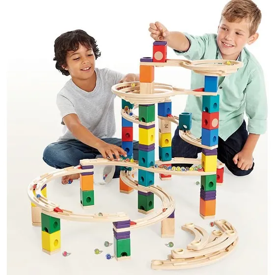 Hape Quadrilla Cyclone Knikkerbaan, 202-delig