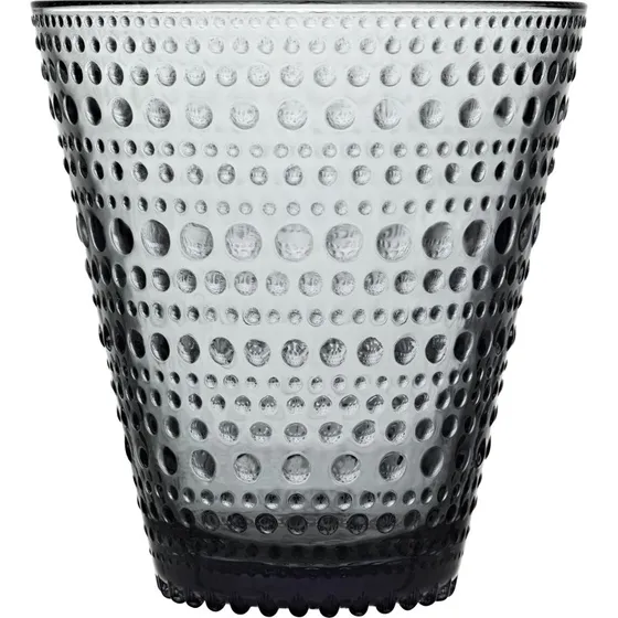 Iittala Kastehelmi Glas 30 cl Grijs Set van 2