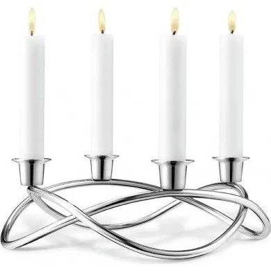 Georg Jensen Season Kandelaar in gepolijst roestvrij staal