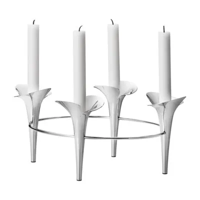 Georg Jensen Bloom Botanica Taper Kaarshouder RVS