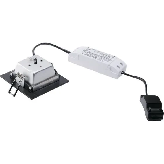 SLV Frame Basic LED Inbouwspot Vierkant Zwart - 8.3W 3000K 600lm