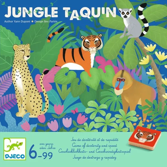 Djeco Jungle Taquin Houten Schuifpuzzel 6-99 jaar