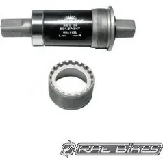 Sunrace Vierkante Trapas 68/118mm Zwart/Grijs