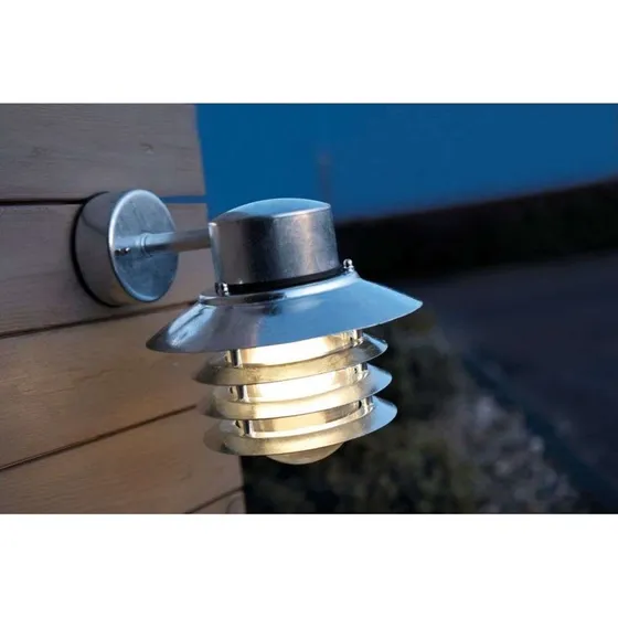 Nordlux Vejers LED Wandlamp - Zilver - IP44 - E27
