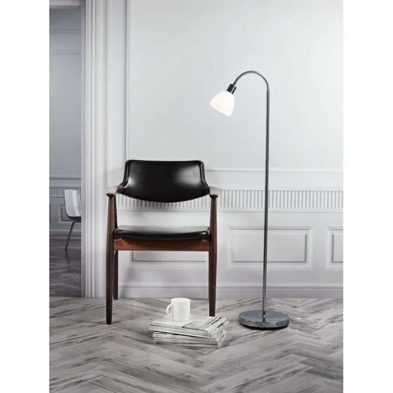 Nordlux Ray LED Vloerlamp - Chroom - Zilver