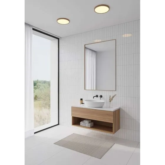 Nordlux Oja LED Plafondlamp - 17W - 2700K - Bruin - IP54