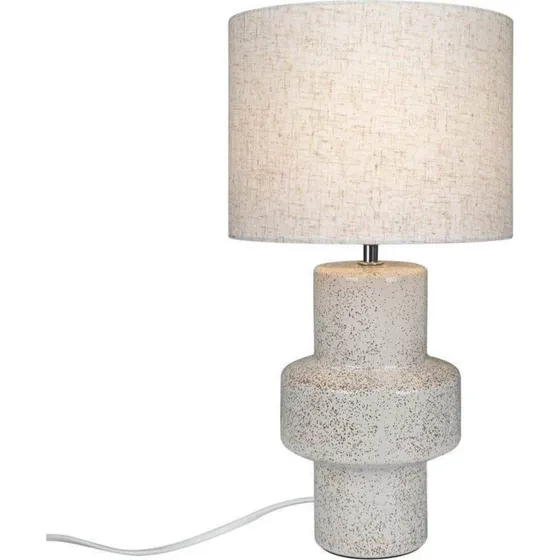 Nordlux Dugan LED Tafellamp - Beige - Keramiek & Stof