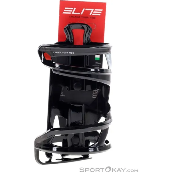 Elite Prism Bidonhouder Links - Zwart/Rood