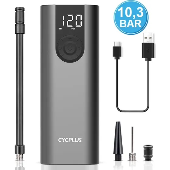 Cycplus A8 Elektrische Accupomp 5200 mAh - Zilver