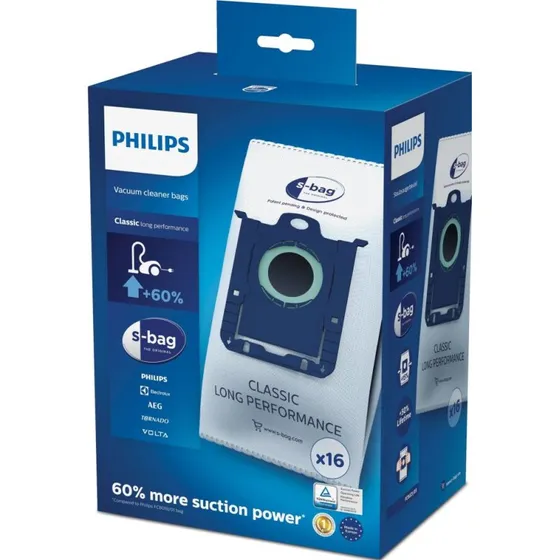 Philips S-Bag FC8021/05 Long Performance - 16 stuks