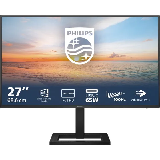 Philips 27E1N1300AE/00 27 inch Full HD IPS Monitor - 100Hz USB-C