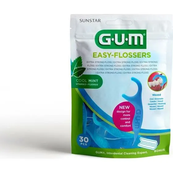 GUM Easy Flossers Cool Mint 30 Stuks