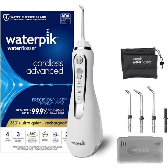 Waterpik WP-560 Advanced Draadloos Flosapparaat Wit